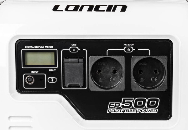 Stacja zasilająca Loncin EP500 500VA 230V/50Hz Powerbank 156000 mAh